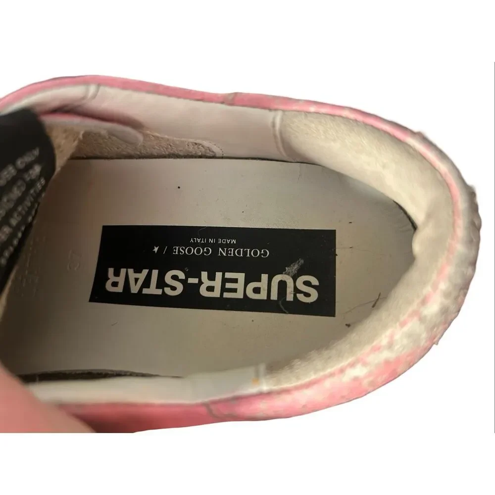 Golden Goose Superstar Leather Distressed Sneakers